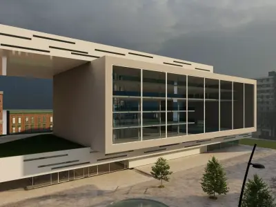 MODERN OFFICE BUILDING 3D model