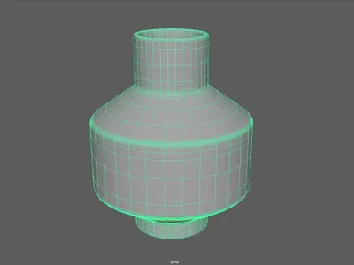 Danice White and Blue  Ceramic Vase 3D print model