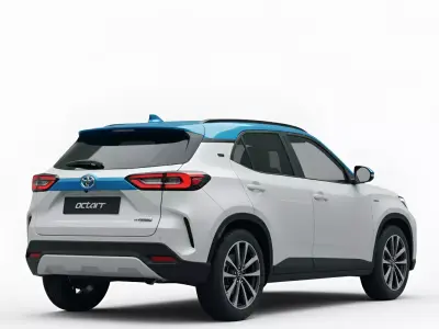 Two Tone Compact Crossover SUV Low-poly 3D model