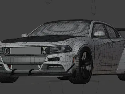 Dodge Charger SRT Modified body 3D model