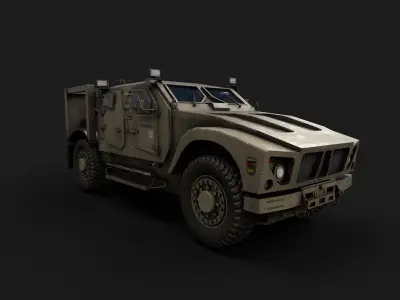 oshkosh matv lowpoly Low-poly 3D model