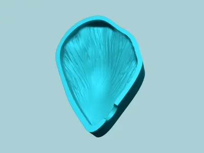 Tulip Flower Petal 02 - Moulding Artificial Craft 3D print model