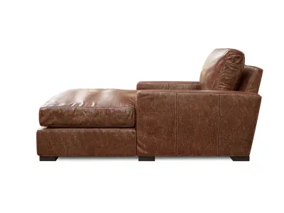 Maxwell Leather Chaise 3D model