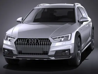 Audi A4 Allroad Quattro 2017 VRAY 3D model