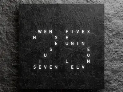 Qlocktwo Classic 3D model