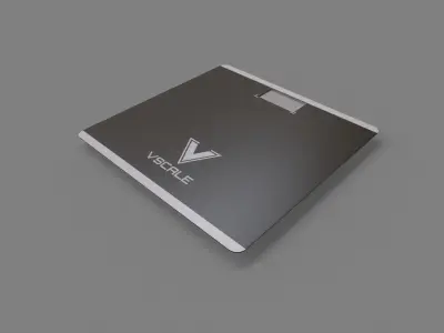 PBR Personal Digital Body Weight Scale Low-poly 3D model