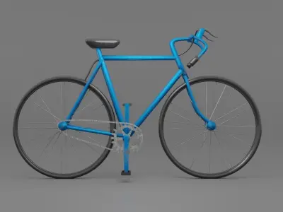 bicycle Low-poly 3D model