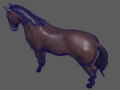 horse 3D model 3D model purchase