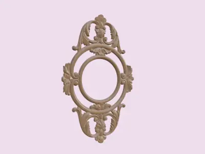 Mirror Frame Decor For Wood Carving 3D print model purchase