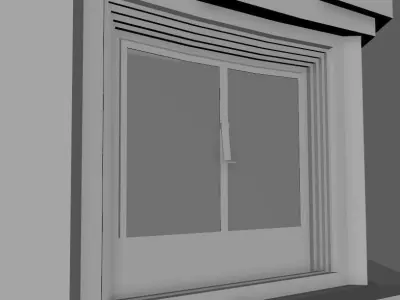 Corner Fireplace for the house low poly Free low-poly 3D model