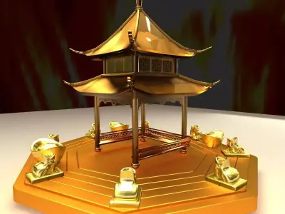Chinee pavilion 3D model