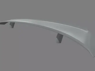 Car Spoiler 03 Low-poly 3D model