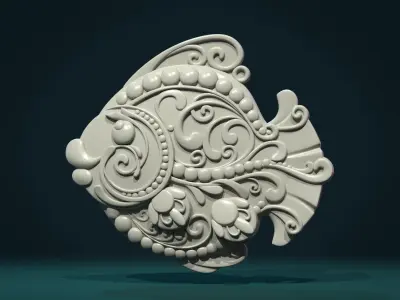Ornate Fish 3D print model