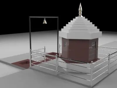 Temple hindu 3D model