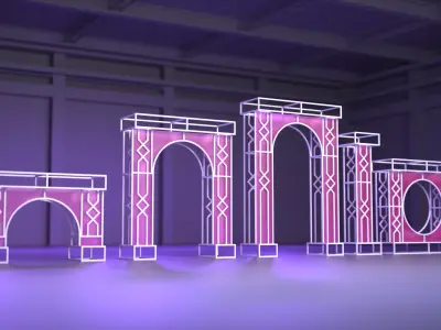 Arches Set 2 3D model