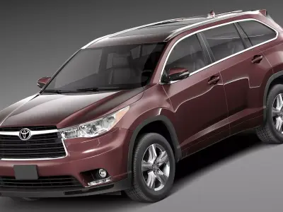 Toyota Highlander 2014 3D model