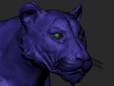 Stylized Tiger  3D model