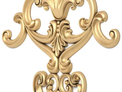 Decorative Plaster 001 3D model