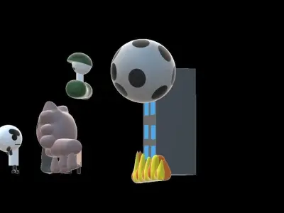 The normal knight 3D model