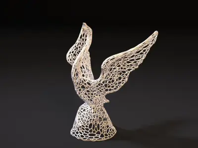 Swan figurine 3D print model