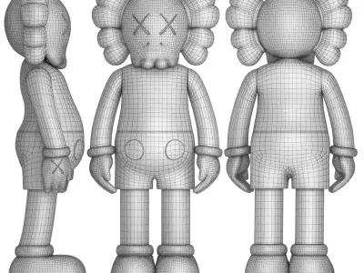 kaws companion figure 3D model