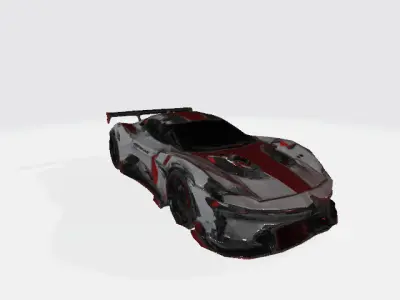 4 Low-Poly Game-Ready Cars - Perfect for Mobile  VR Games Low-poly 3D model