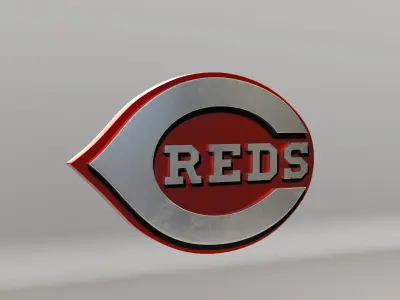 MLB Cincinnati Reds V1 Team Logo 3D model