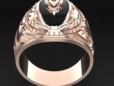 Luxury Men Rings Designs 6MR099 3D print model