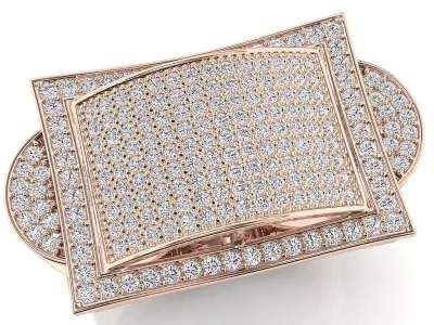 Bid fancy mans ring 3D print model