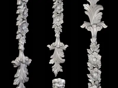 Classic carved 045 3D model