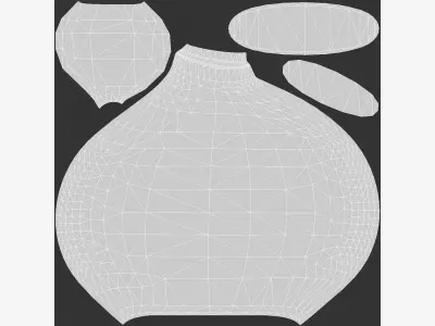 Decor Vase 004 Low-poly 3D model