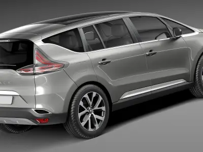 Renault Espace 2015 3D model