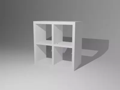 Square Cabinet Free 3D model