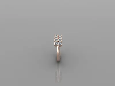 Solitaire Ring Version 1 SR10 3D model