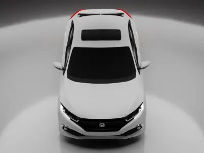 Honda Civic g10 - High Poly 3D model