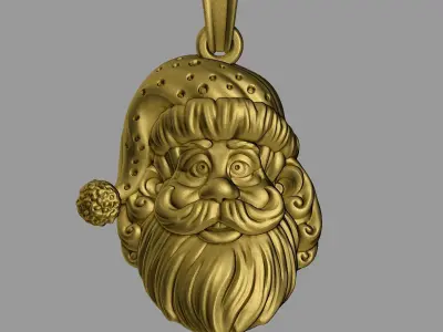 SANTA CLAUS PENDANT 3D print model