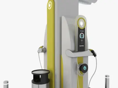 Electric Charging Station 3D model