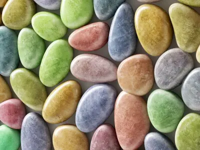 Panel pebble smooth Color Bathroom n2 3D model