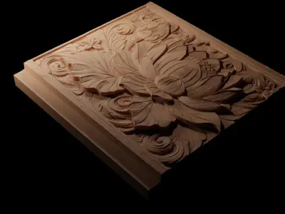 Lotus CNC 3d Print High Relief Sand Casting 3D print model