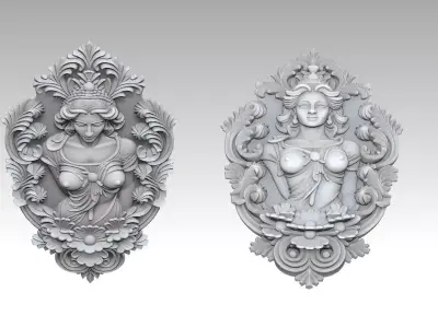 Wall Mould Carving 3 3D print model
