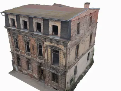 Decorated house ruin 3D model