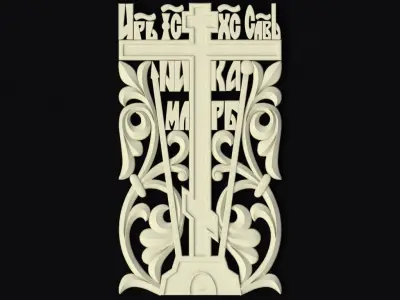 Central decor ornament for furniture 3D model 529