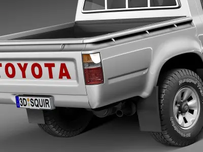 Toyota Hilux Double cab 1989-1997 3D model