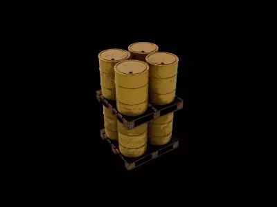 Radioactive Barrel 3D model