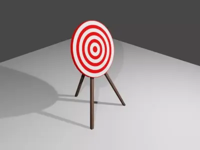 Arrow Target - Alvo para arco e flecha Low-poly 3D model