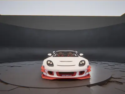 Porsche Gt3 RS 2024 Low-poly 3D model