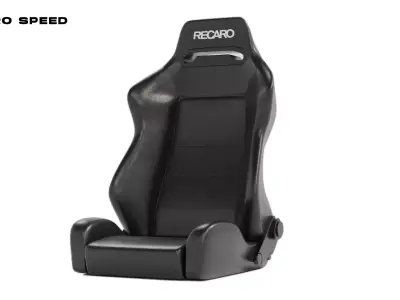 Recaro Speed Seat Low-poly 3D model