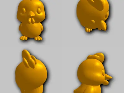 Chicken - Kawaii Animals Collection 3D print model