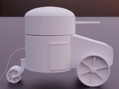 Aubriot Gabet WW1 Tank 3D print model