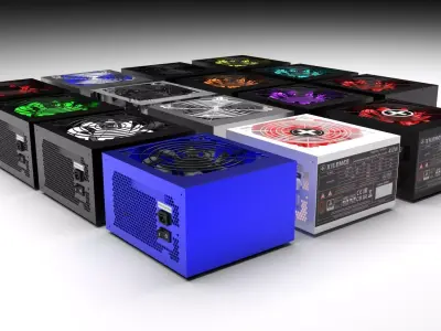 Power Supply Units Collection 3D model